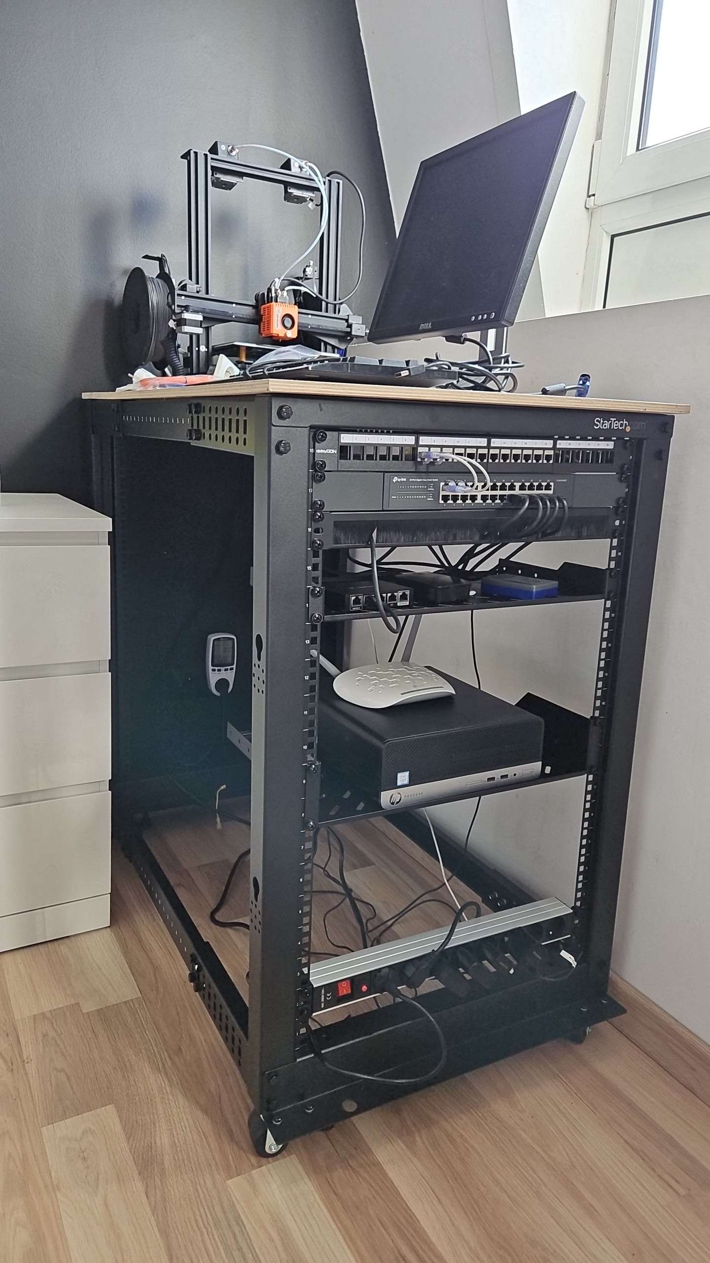 Photo du rack / serveurs